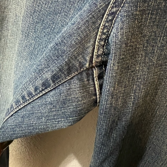 Western Style & Co Blue Straight Leg Mom Jeans Classic Fit - Picture 5 of 8